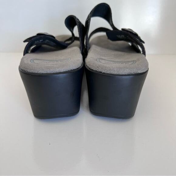 Dansko Sophie Black Drizzle Suede Sandals - Picture 6 of 12